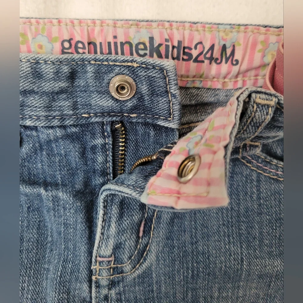 OshKosh B'gosh Classic Blue Kids Jeans 24m 24 Month Girls Toddler 2t Adjustable